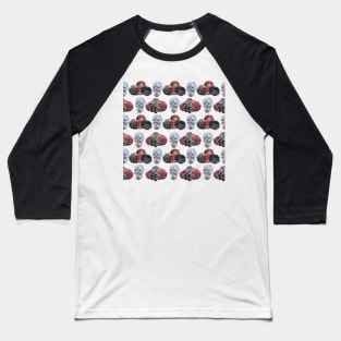 Pretty Floral & Glitzy skull pattern #3 Baseball T-Shirt